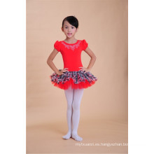 vestido coreano del tutú del vestido de la danza de las muchachas de los bebés del estilo coreano